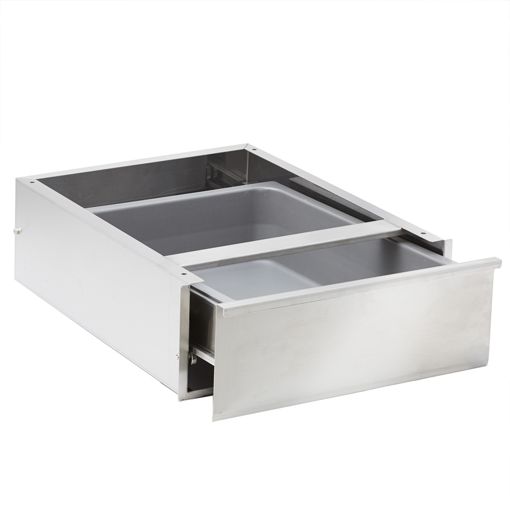 30W x 48L x 44H Galvanized Legs and Bracing Left Side Fenix Sol Stainless Steel Commercial Kitchen Clean Dish Table 